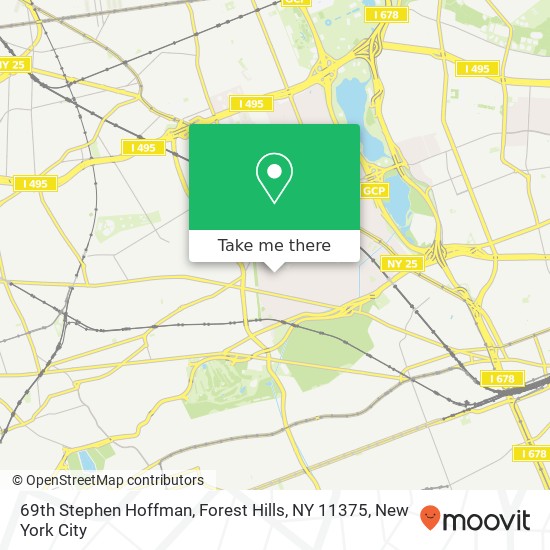 Mapa de 69th Stephen Hoffman, Forest Hills, NY 11375