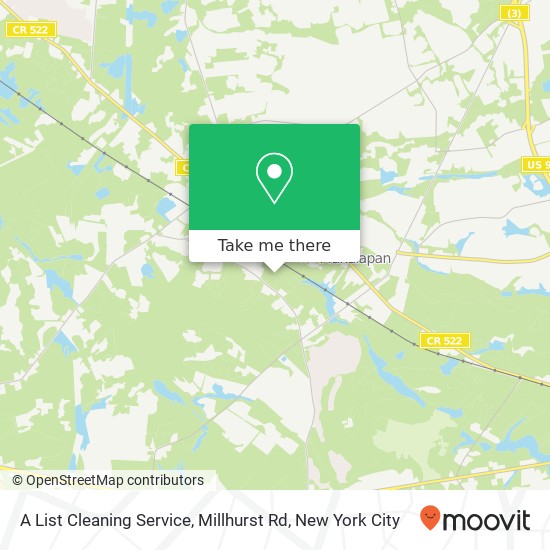 A List Cleaning Service, Millhurst Rd map