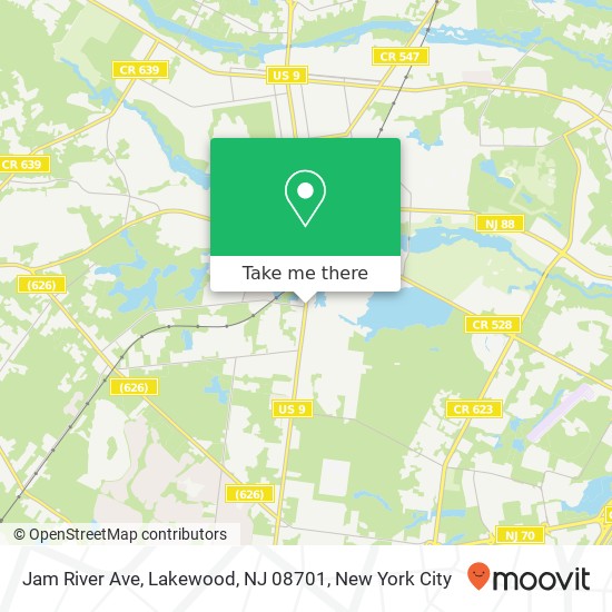 Jam River Ave, Lakewood, NJ 08701 map