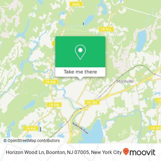 Horizon Wood Ln, Boonton, NJ 07005 map