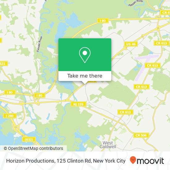 Horizon Productions, 125 Clinton Rd map