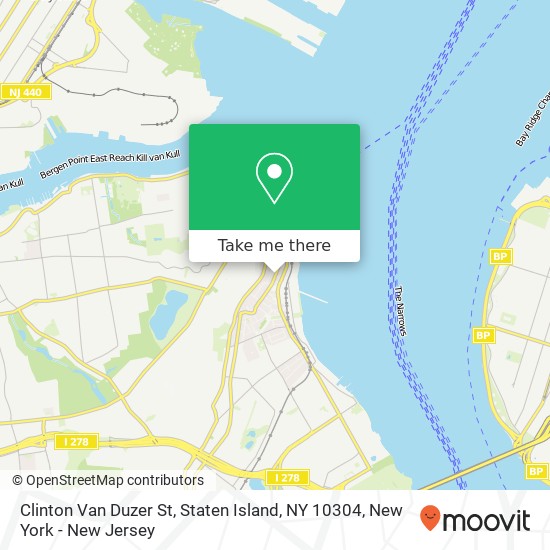 Mapa de Clinton Van Duzer St, Staten Island, NY 10304