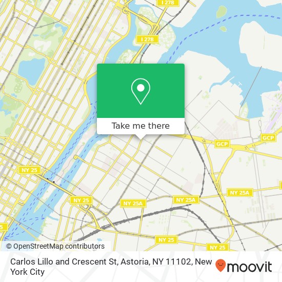 Carlos Lillo and Crescent St, Astoria, NY 11102 map
