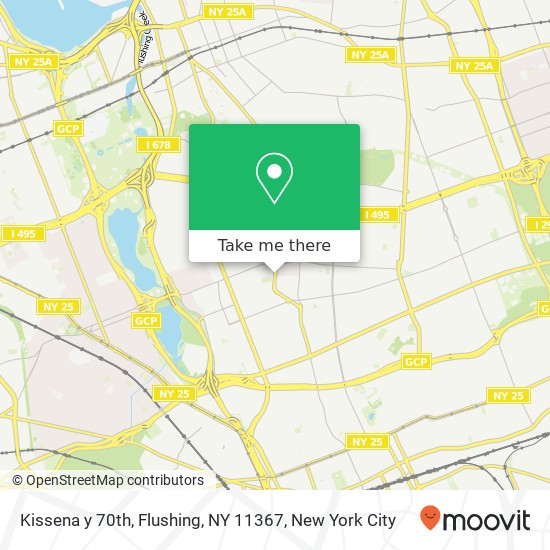 Kissena y 70th, Flushing, NY 11367 map