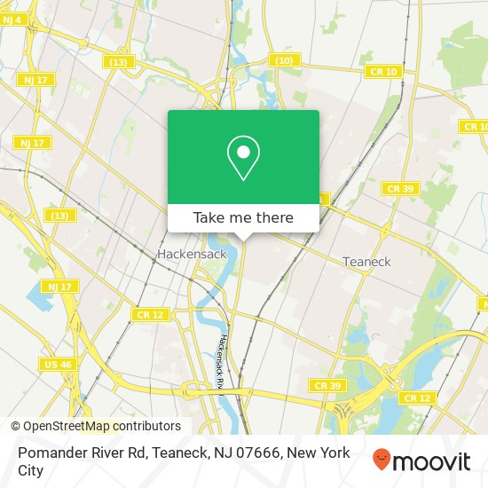 Pomander River Rd, Teaneck, NJ 07666 map