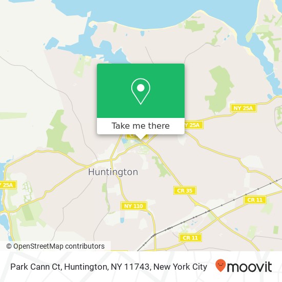 Mapa de Park Cann Ct, Huntington, NY 11743