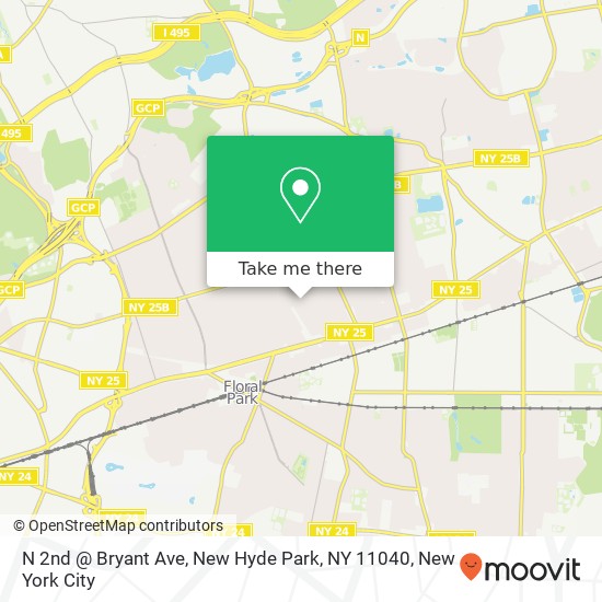 N 2nd @ Bryant Ave, New Hyde Park, NY 11040 map