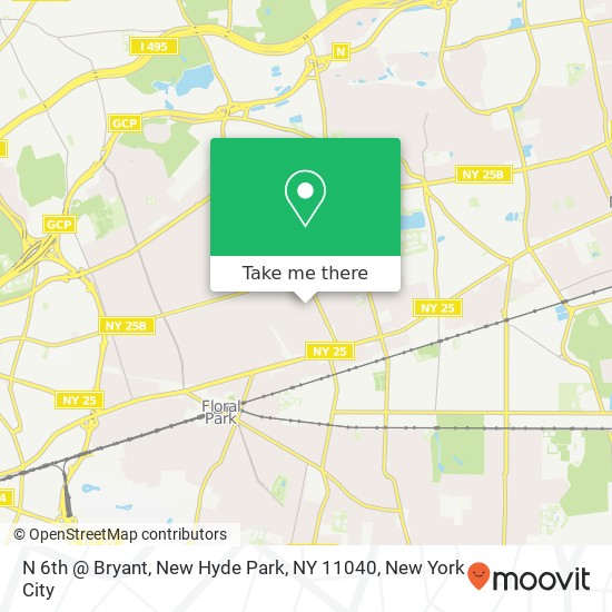 N 6th @ Bryant, New Hyde Park, NY 11040 map