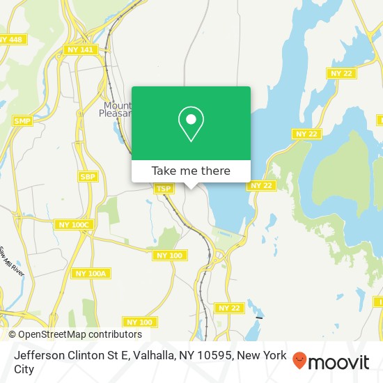 Mapa de Jefferson Clinton St E, Valhalla, NY 10595