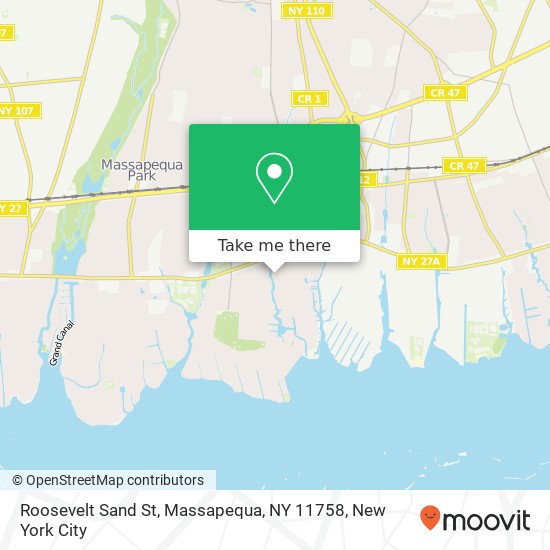 Roosevelt Sand St, Massapequa, NY 11758 map