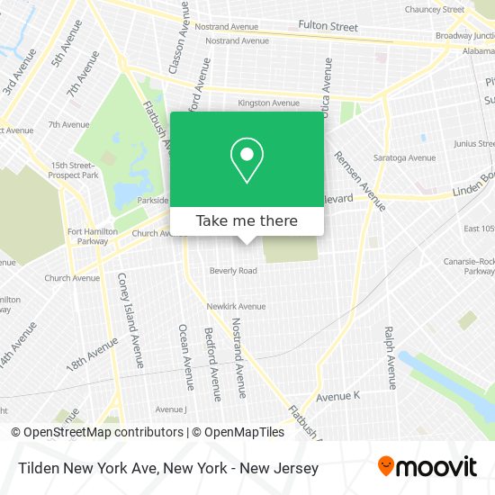 Tilden New York Ave map