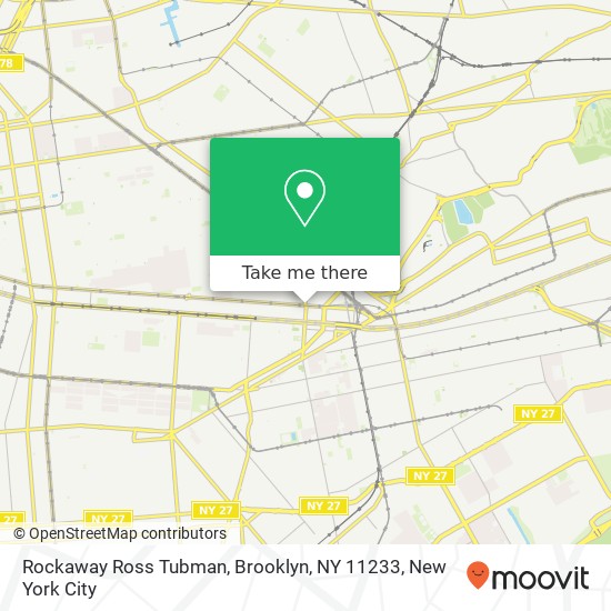 Mapa de Rockaway Ross Tubman, Brooklyn, NY 11233