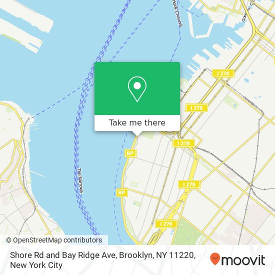 Shore Rd and Bay Ridge Ave, Brooklyn, NY 11220 map