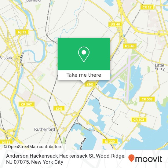 Anderson Hackensack Hackensack St, Wood-Ridge, NJ 07075 map