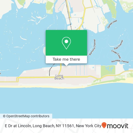 Mapa de E Dr at Lincoln, Long Beach, NY 11561