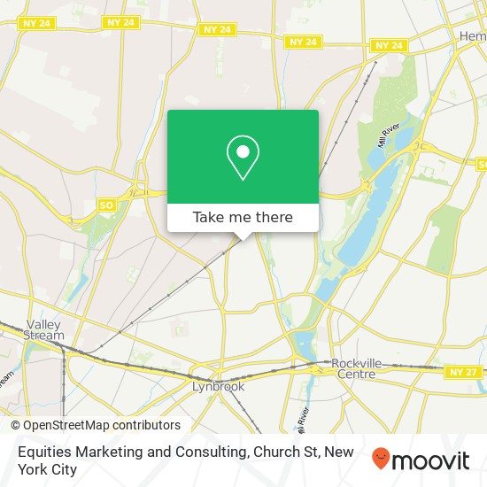 Equities Marketing and Consulting, Church St map