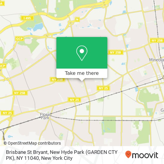 Brisbane St Bryant, New Hyde Park (GARDEN CTY PK), NY 11040 map