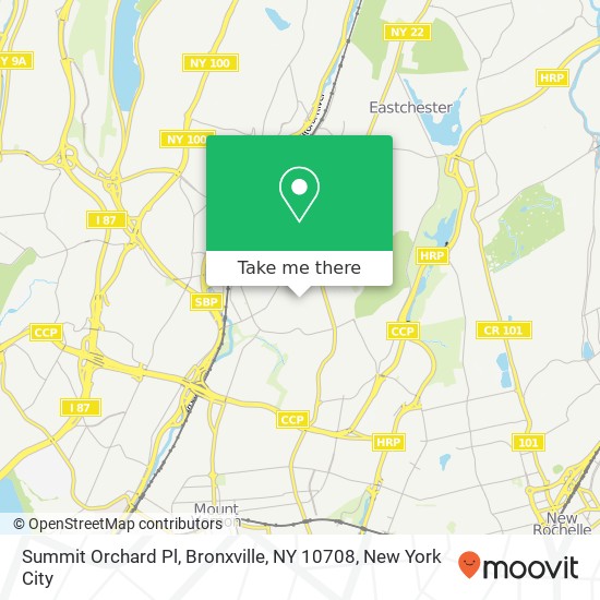 Summit Orchard Pl, Bronxville, NY 10708 map