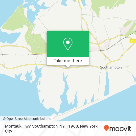 Mapa de Montauk Hwy, Southampton, NY 11968