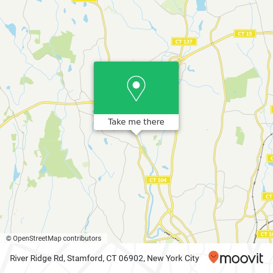 Mapa de River Ridge Rd, Stamford, CT 06902