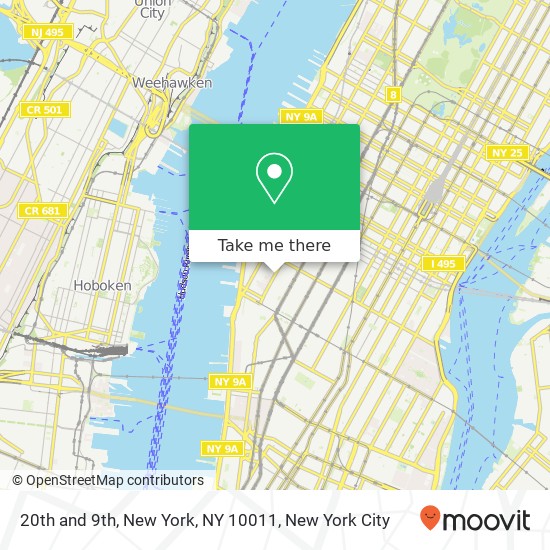Mapa de 20th and 9th, New York, NY 10011