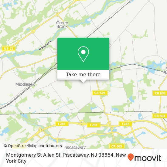 Montgomery St Allen St, Piscataway, NJ 08854 map