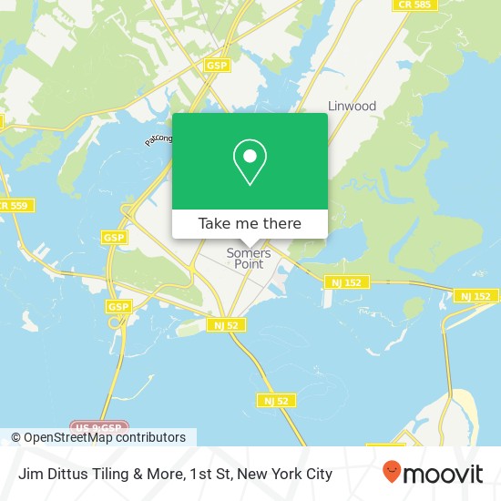 Mapa de Jim Dittus Tiling & More, 1st St