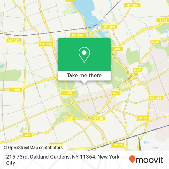 Mapa de 215 73rd, Oakland Gardens, NY 11364