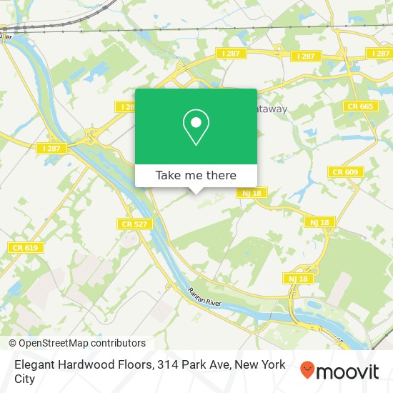 Mapa de Elegant Hardwood Floors, 314 Park Ave