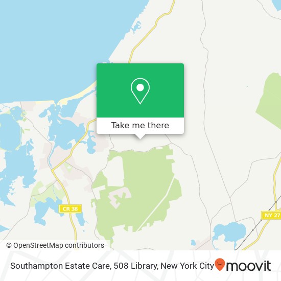 Mapa de Southampton Estate Care, 508 Library