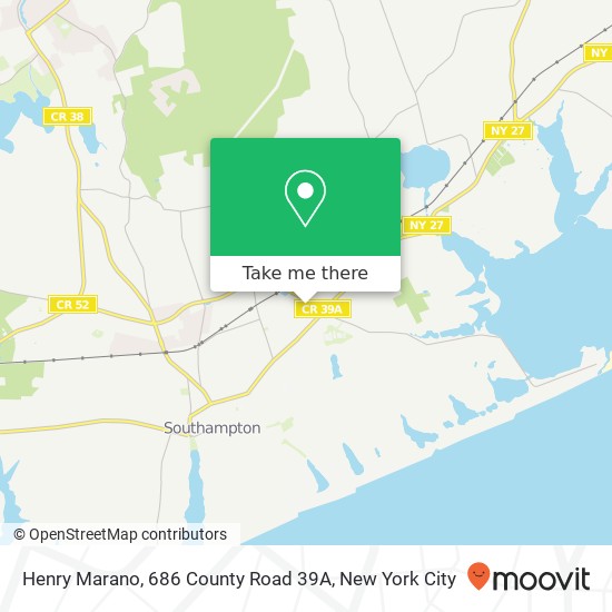 Mapa de Henry Marano, 686 County Road 39A