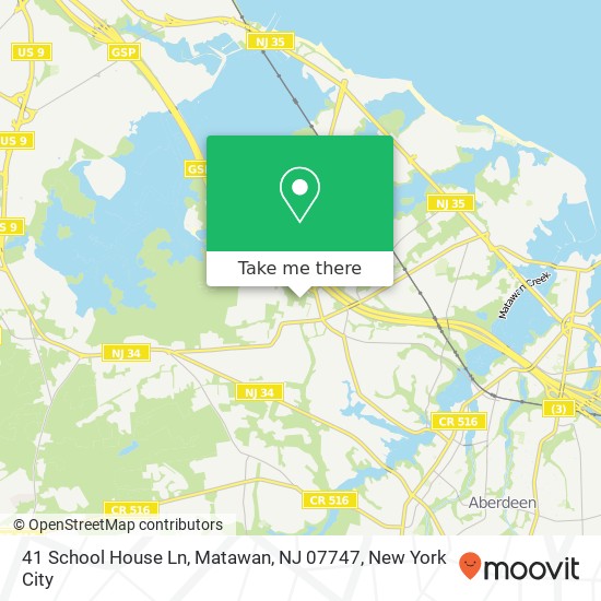 41 School House Ln, Matawan, NJ 07747 map