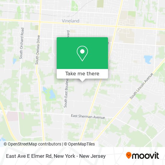 Mapa de East Ave E Elmer Rd