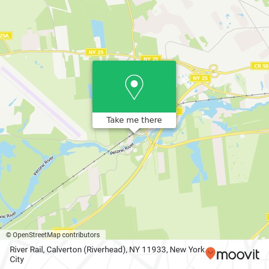 Mapa de River Rail, Calverton (Riverhead), NY 11933