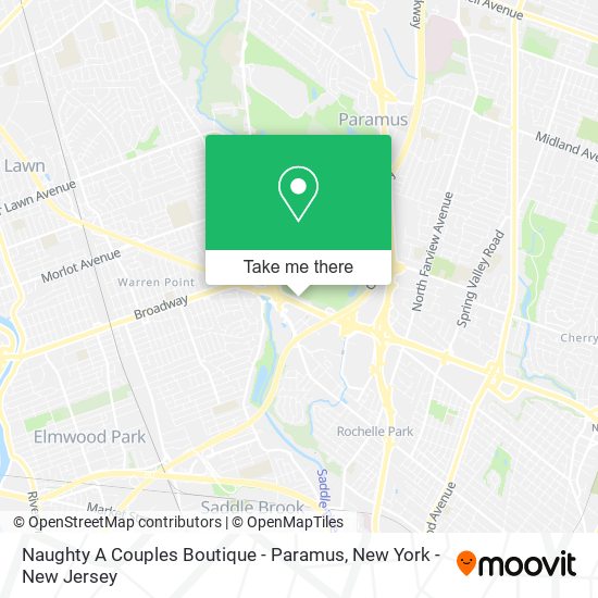 Mapa de Naughty A Couples Boutique - Paramus