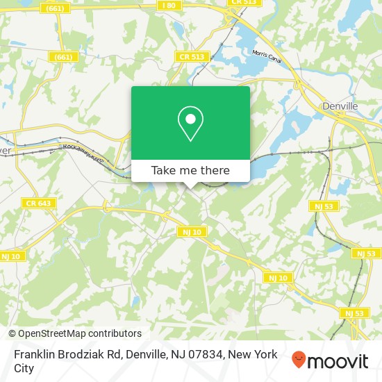 Franklin Brodziak Rd, Denville, NJ 07834 map