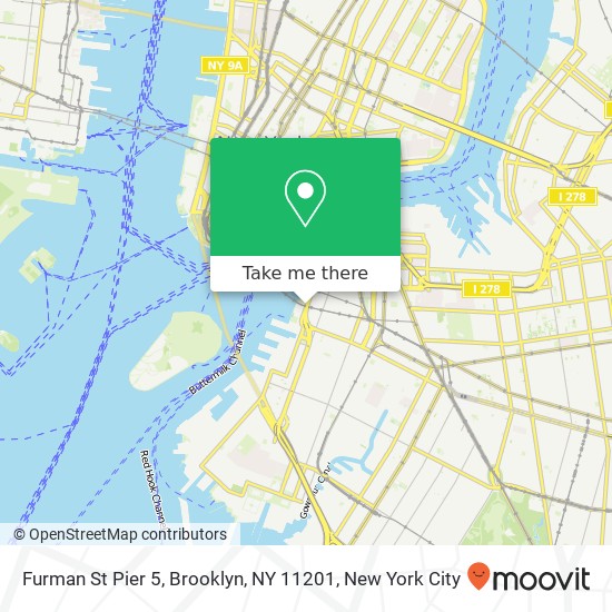 Furman St Pier 5, Brooklyn, NY 11201 map