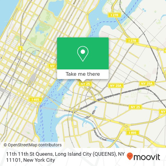 11th 11th St Queens, Long Island City (QUEENS), NY 11101 map