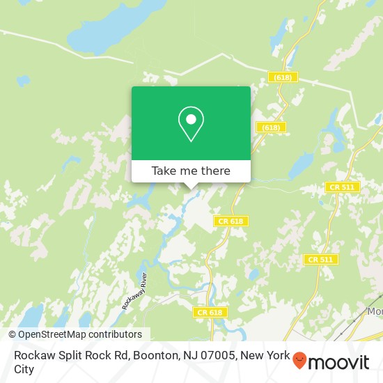 Mapa de Rockaw Split Rock Rd, Boonton, NJ 07005