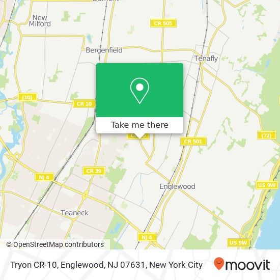 Mapa de Tryon CR-10, Englewood, NJ 07631