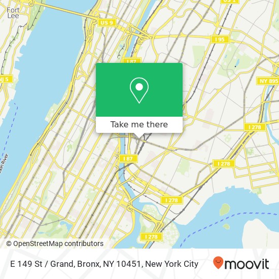 E 149 St / Grand, Bronx, NY 10451 map