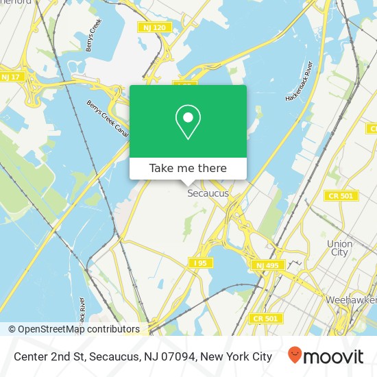 Center 2nd St, Secaucus, NJ 07094 map