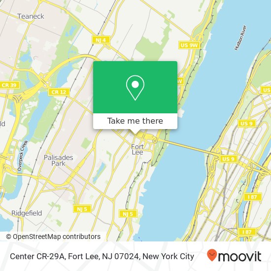 Center CR-29A, Fort Lee, NJ 07024 map