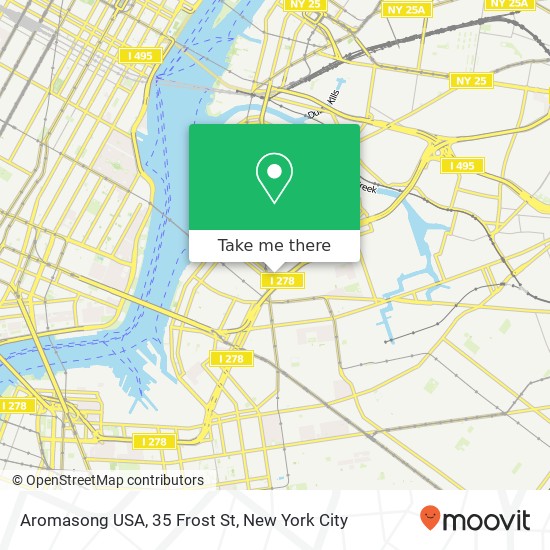 Mapa de Aromasong USA, 35 Frost St