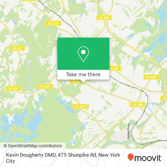 Kevin Dougherty DMD, 475 Shunpike Rd map