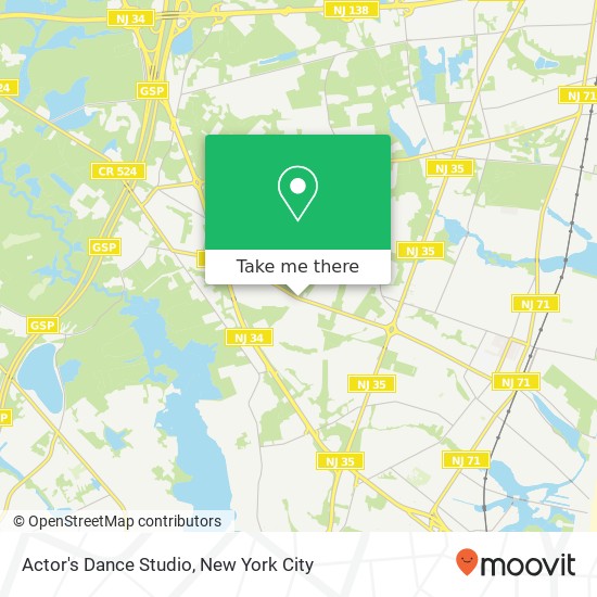 Actor's Dance Studio map