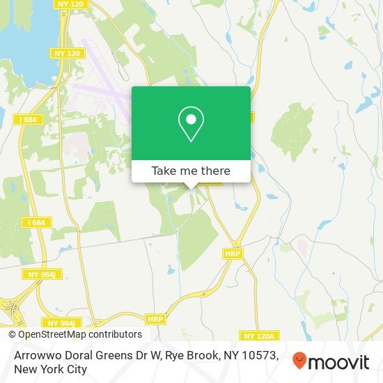 Mapa de Arrowwo Doral Greens Dr W, Rye Brook, NY 10573