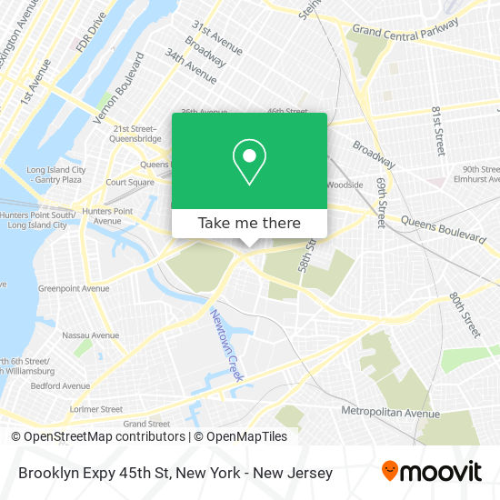 Mapa de Brooklyn Expy 45th St