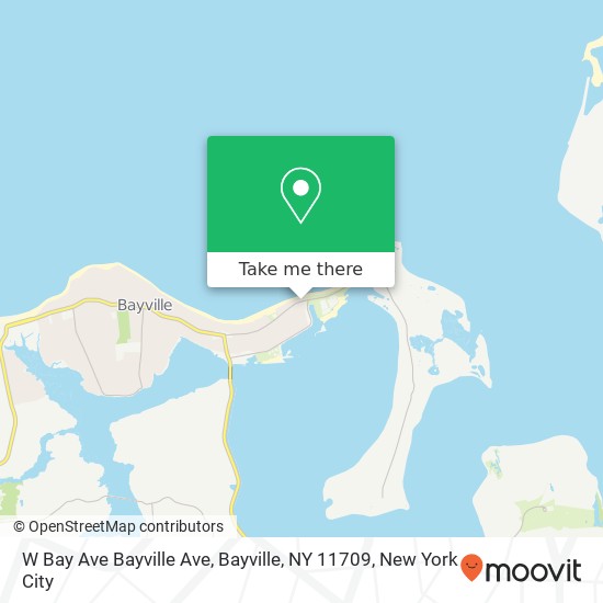 Mapa de W Bay Ave Bayville Ave, Bayville, NY 11709