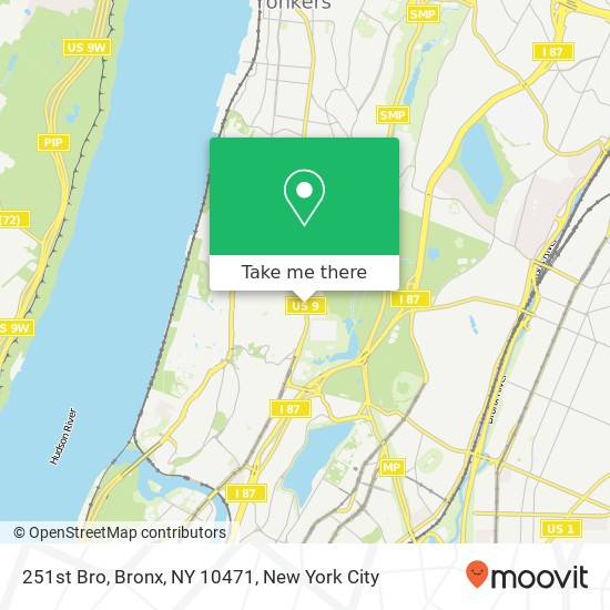 Mapa de 251st Bro, Bronx, NY 10471